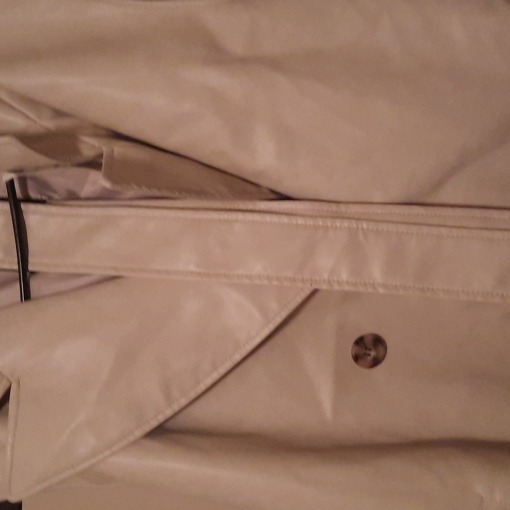 NEW  FAUX TRENCH COAT - Picture 2 of 4